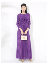 Luxury Formal Pleated Midi Skirt Set